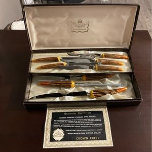 Sheffield Stainless Steel Antler Set